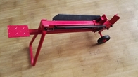 Red Portable Foot Operated Log Splitter 0.5 Ton Max Force 450mm Log Size