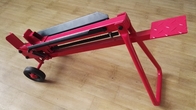 Red Portable Foot Operated Log Splitter 0.5 Ton Max Force 450mm Log Size