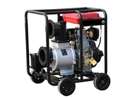 Movable 6 Inch Diesel Powered Water Pump 4 Stroke TW192 WP60D135HP