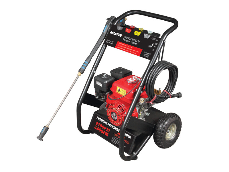 2 Wheels High Pressure Washer , 0.95 Gallon Fuel Capacity High Pressure Cleaning Equipment