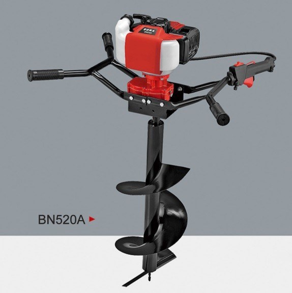 52CC Petrol Powered Post Hole Diggers 2 Stroke 2175 Watt 160ML Oil Tank