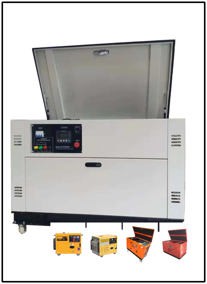 OEM ODM 16KW VTwin Cylinder Forced Silent Diesel Generator Direct Injection