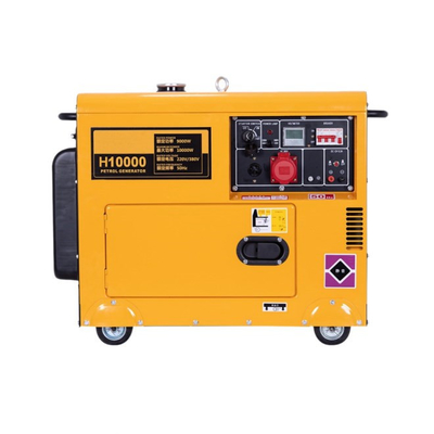 Automatic Alarm Stop 8kw Silent Petrol Generator Fuel Capacity 20L