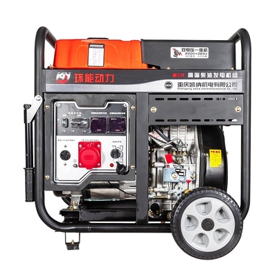 Electric Start AVR 5kw 3 Phase Mobile Generator Direct Injection