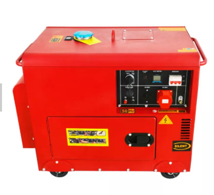 Large Weight Single Cylinder Air Cooled Silent Diesel Generator 5KW